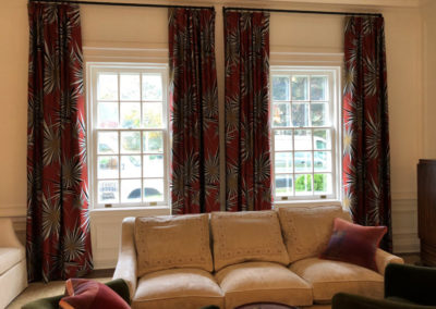 distinctive window treatment plus_living room